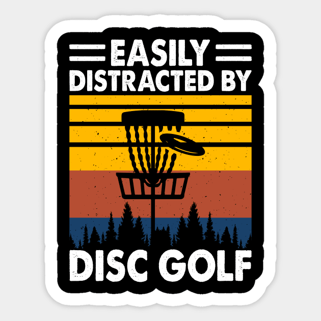 Funny Disc Golf T-Shirt Sticker by grizzlex